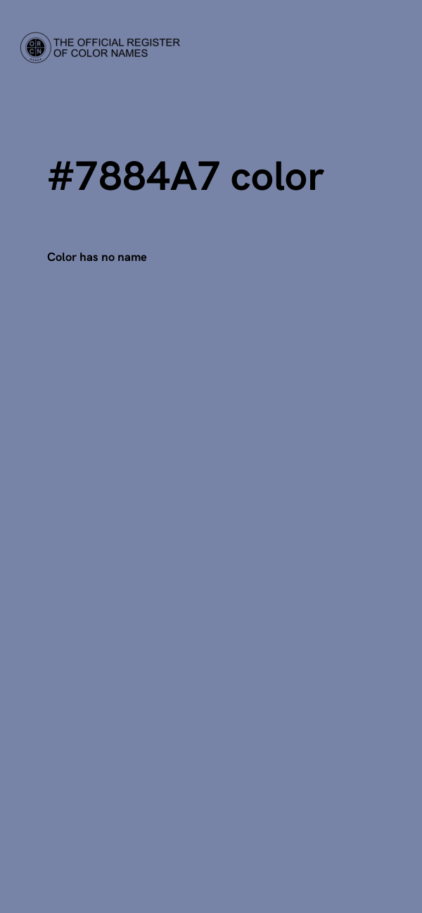 #7884A7 color image