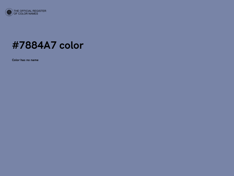 #7884A7 color image