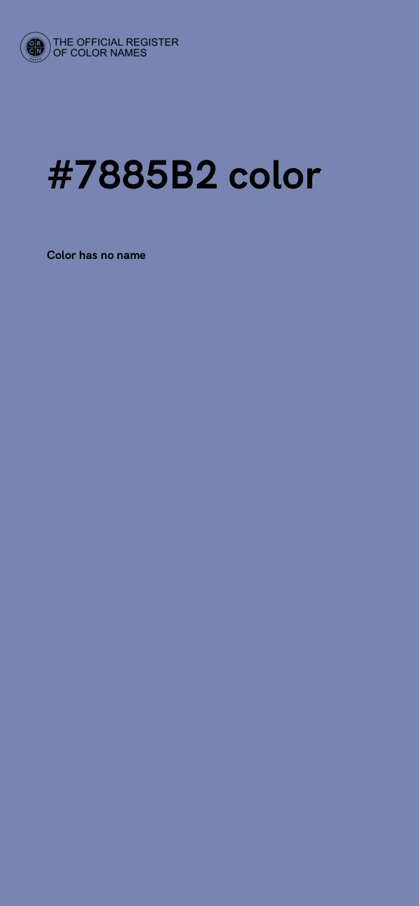 #7885B2 color image