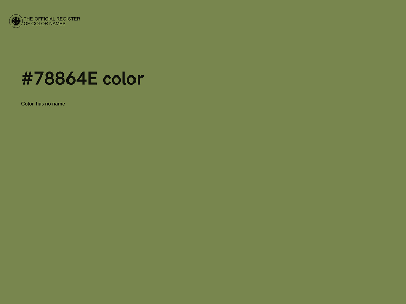 #78864E color image