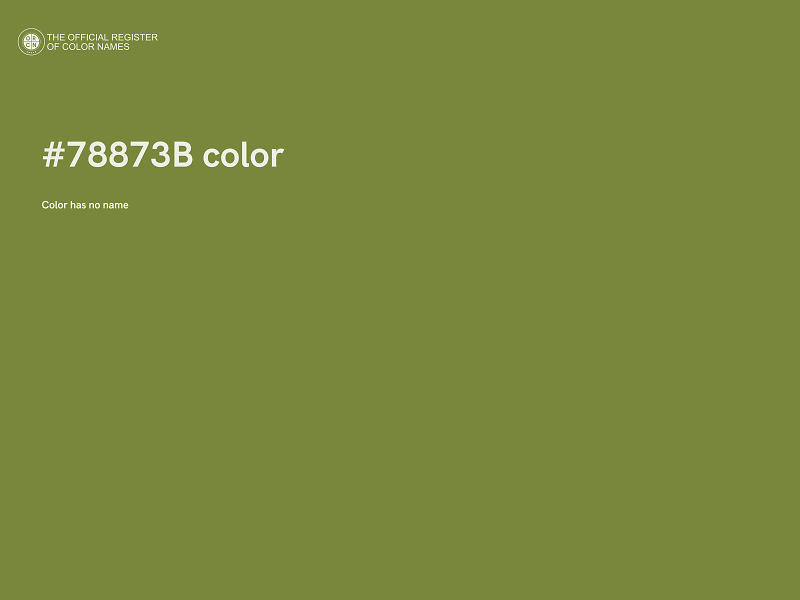 #78873B color image