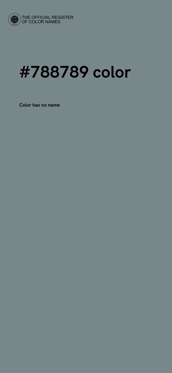 #788789 color image