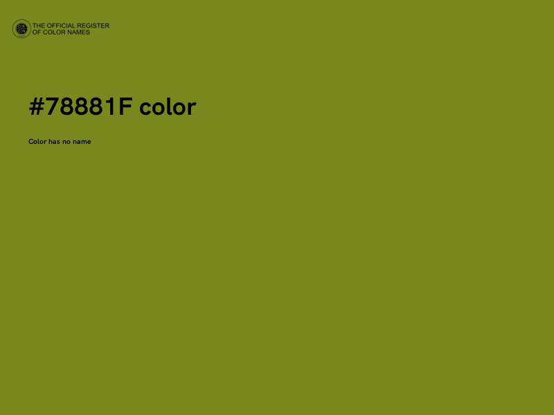 #78881F color image