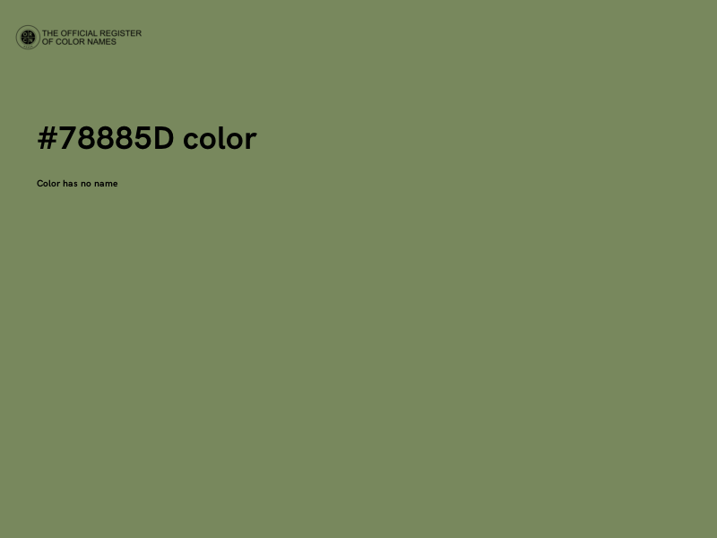 #78885D color image