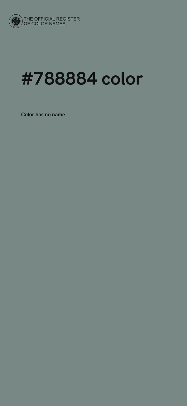 #788884 color image