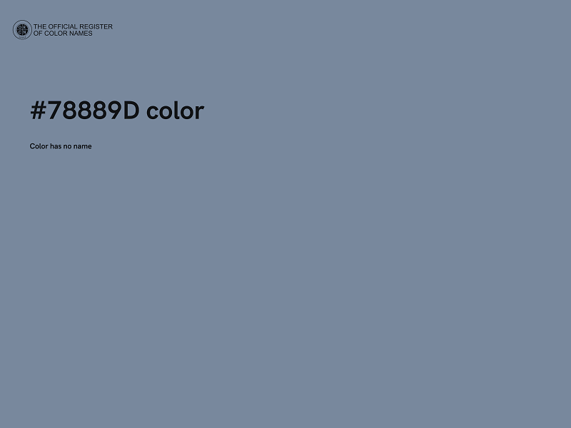 #78889D color image