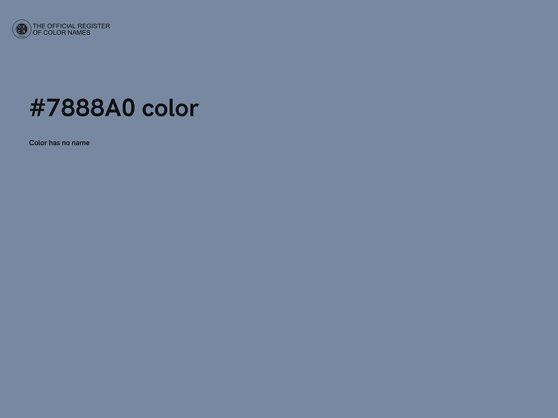 #7888A0 color image