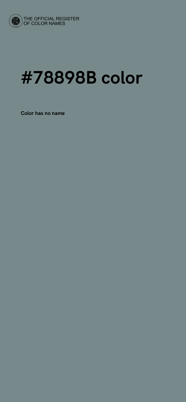 #78898B color image