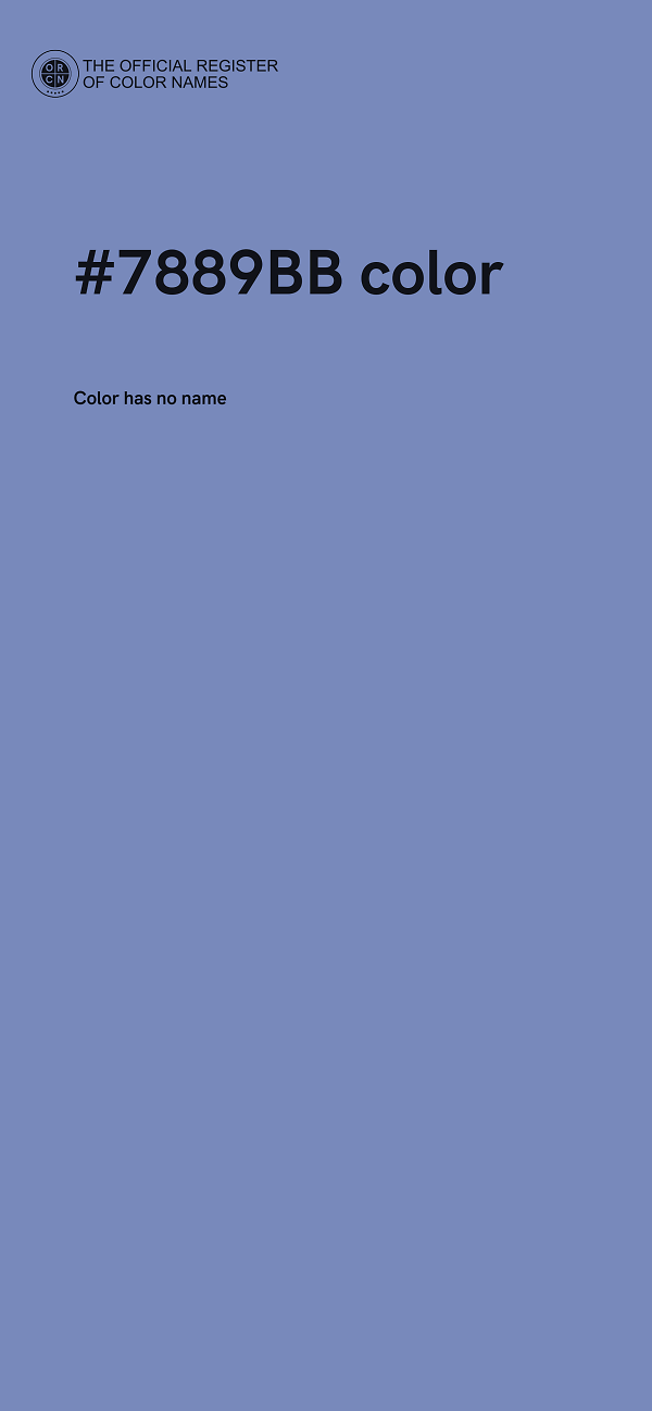 #7889BB color image