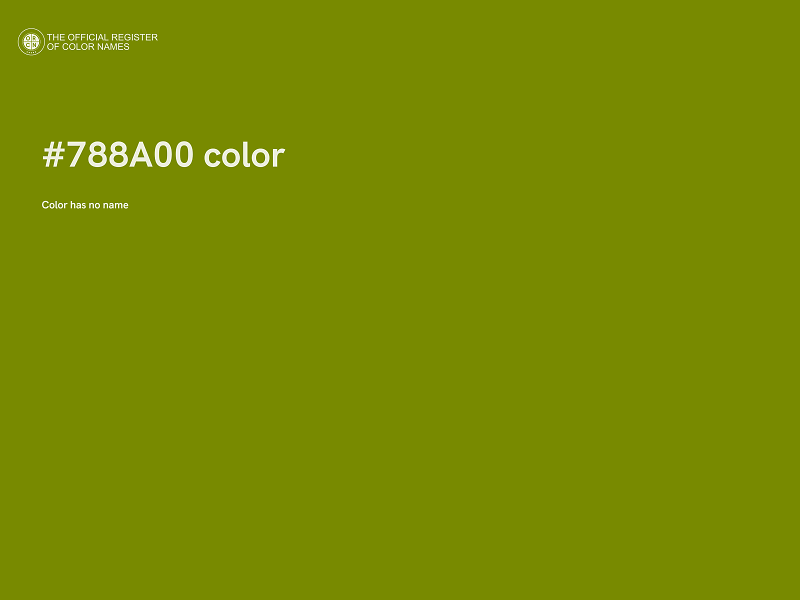 #788A00 color image