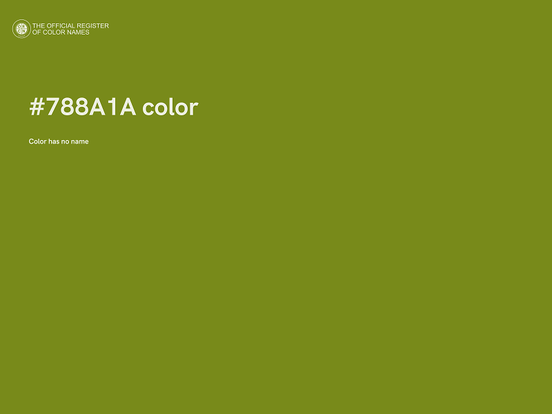 #788A1A color image