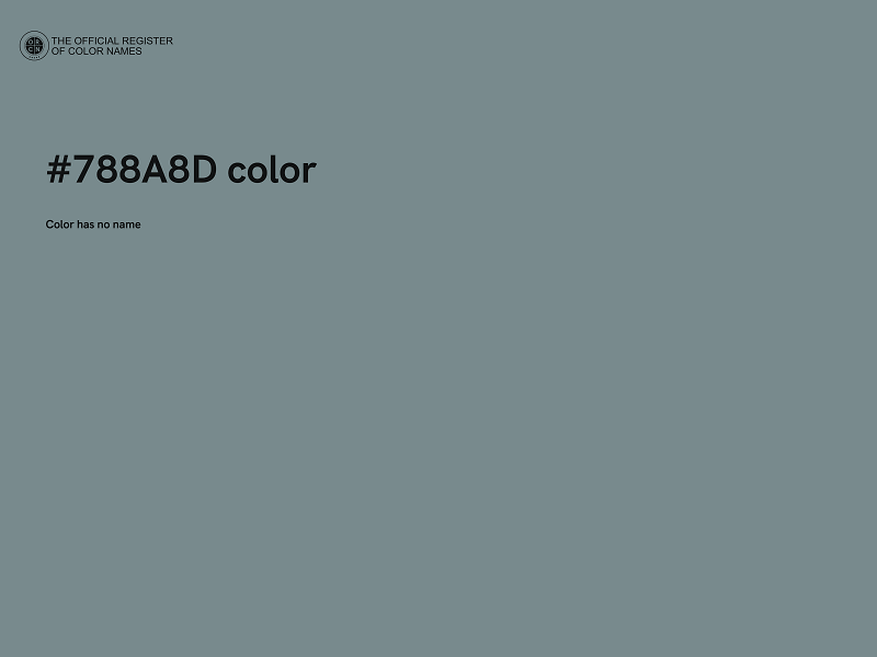 #788A8D color image