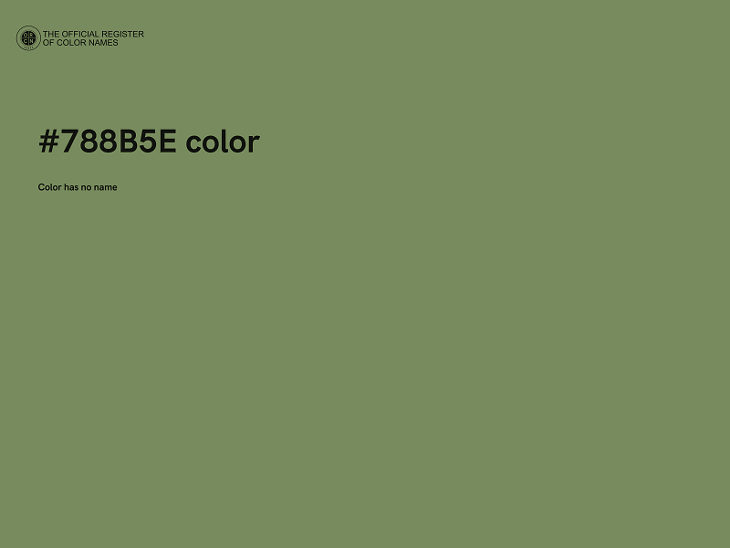 #788B5E color image