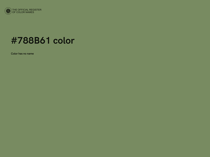 #788B61 color image