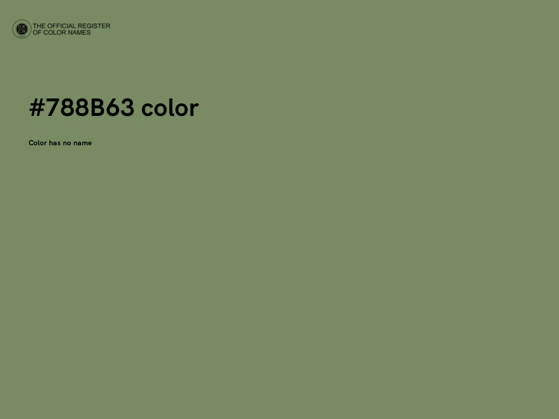 #788B63 color image