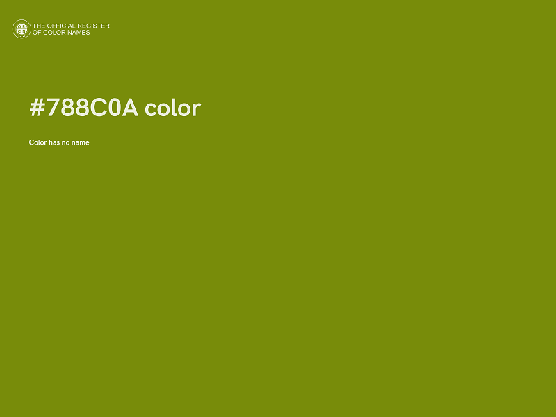 #788C0A color image