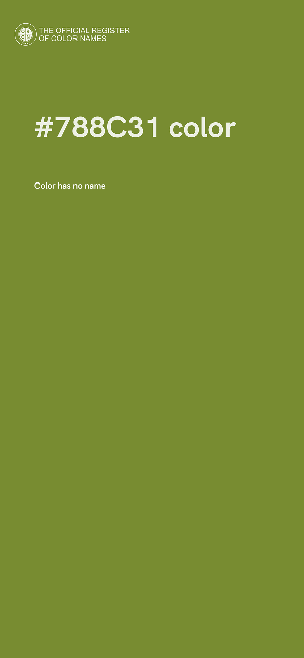 #788C31 color image