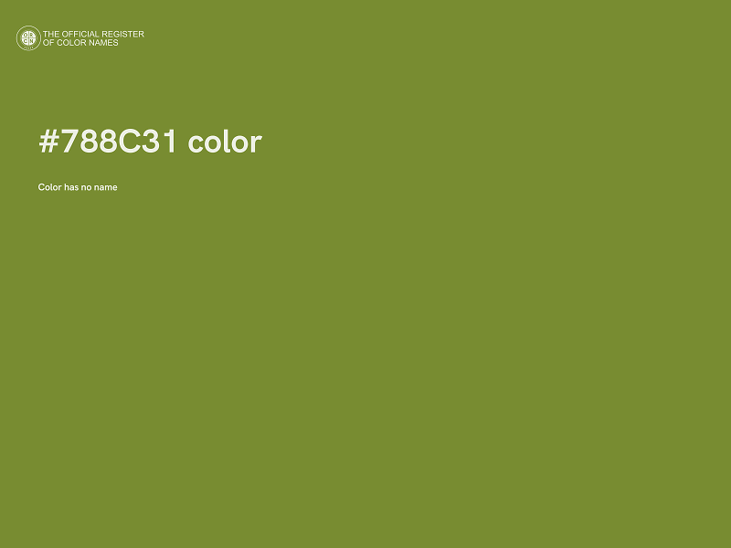 #788C31 color image