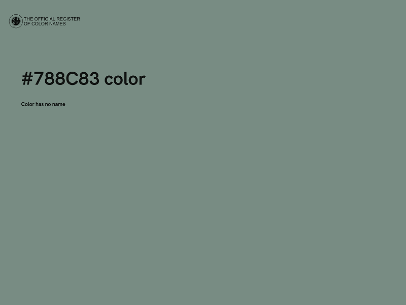 #788C83 color image