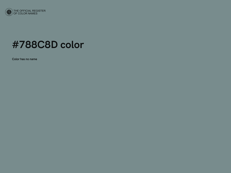 #788C8D color image
