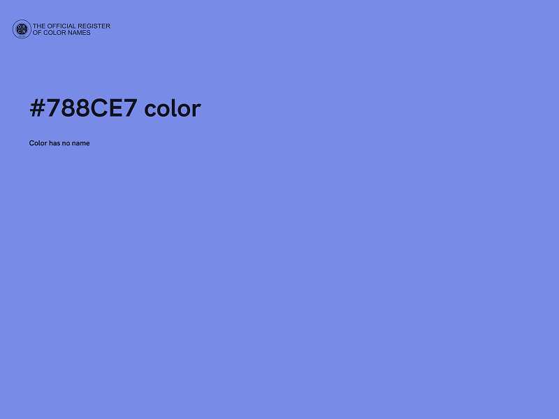 #788CE7 color image