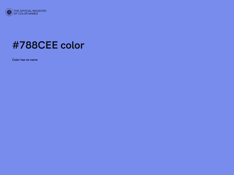 #788CEE color image
