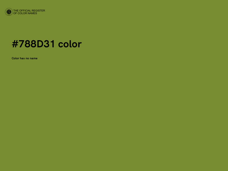 #788D31 color image