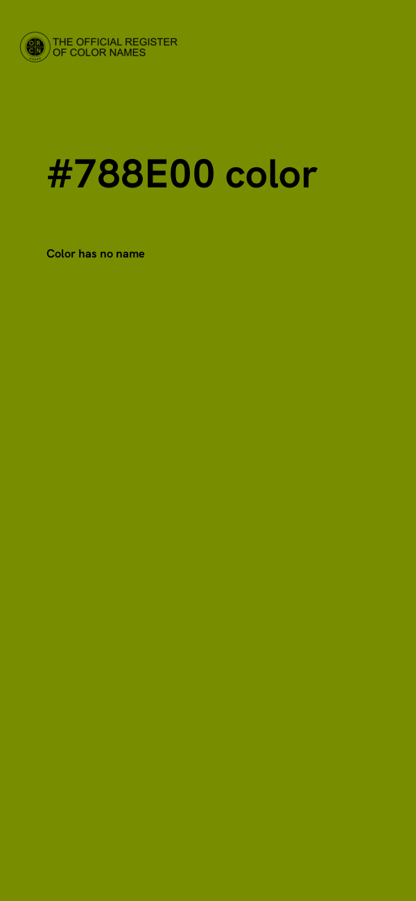 #788E00 color image