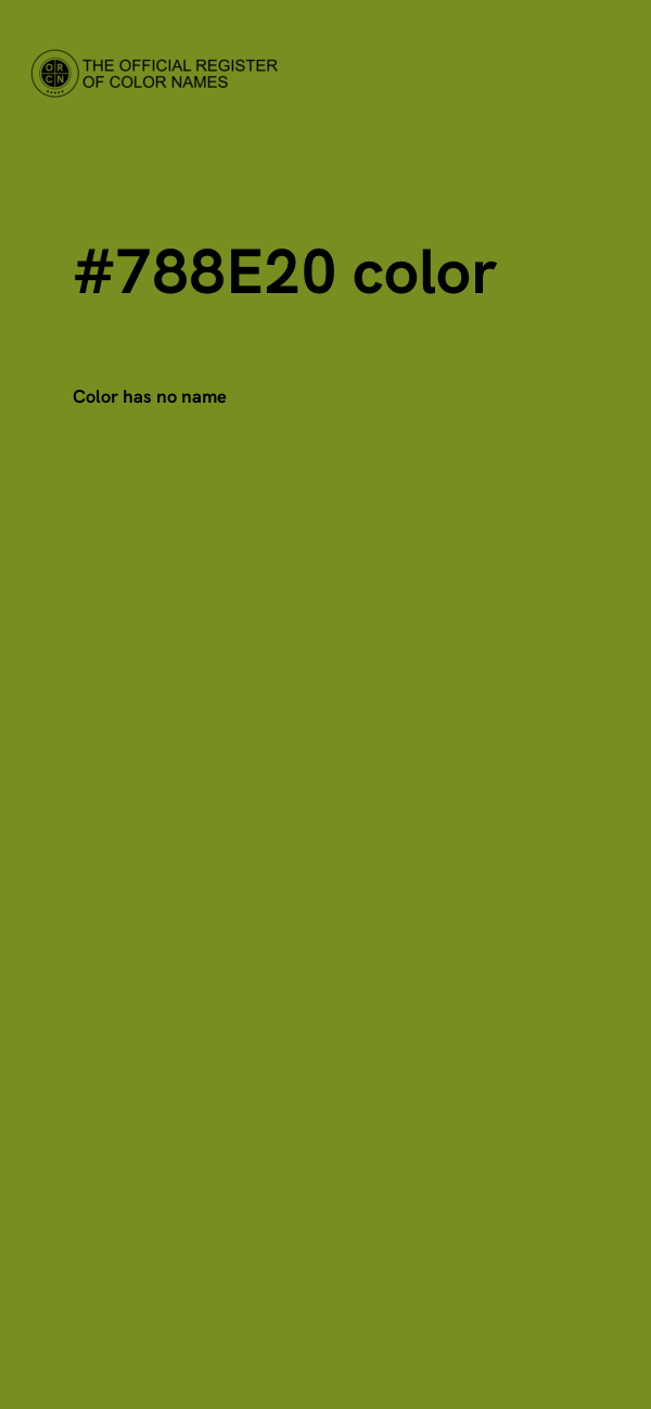 #788E20 color image