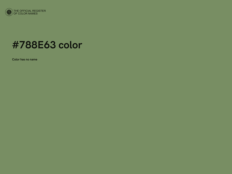 #788E63 color image