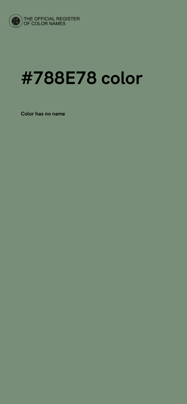 #788E78 color image