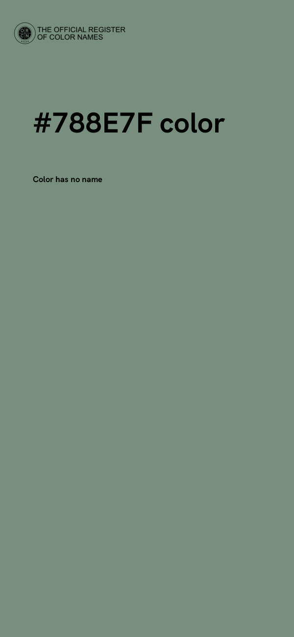 #788E7F color image