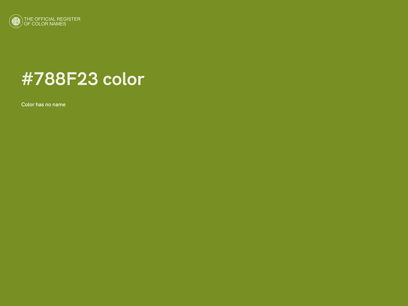 #788F23 color image