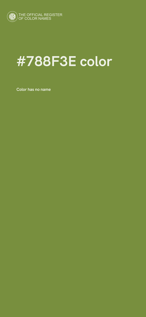 #788F3E color image