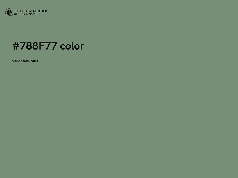 #788F77 color image