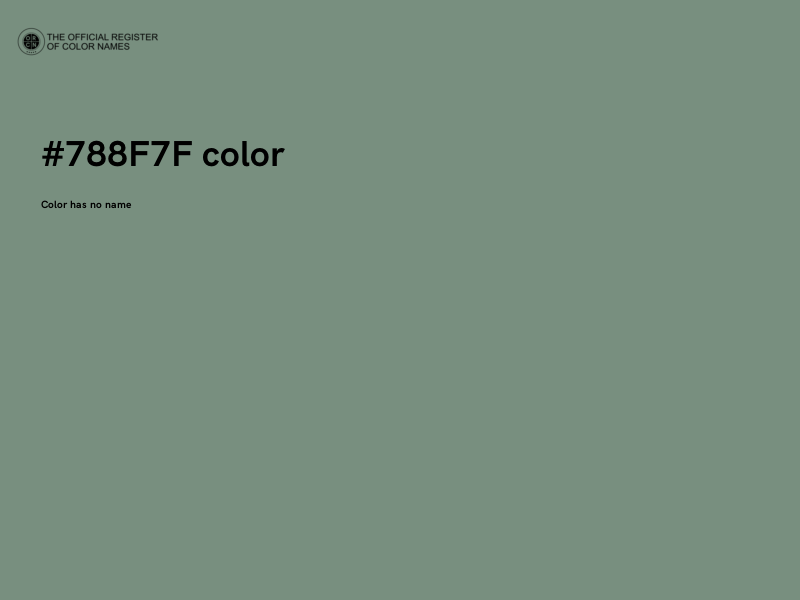 #788F7F color image