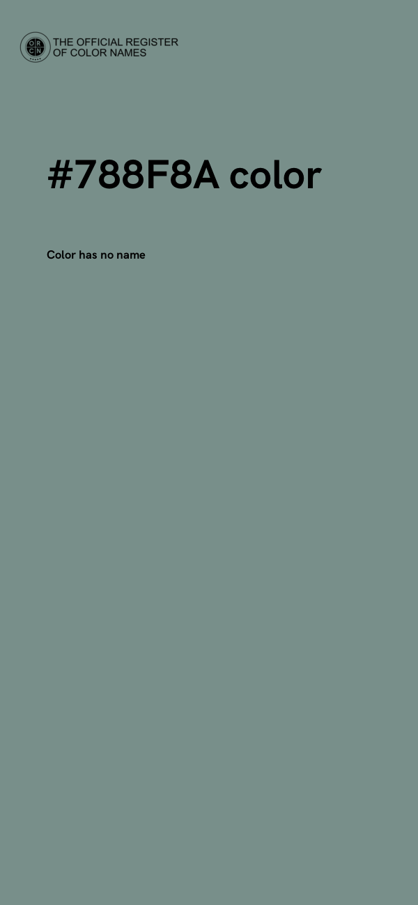 #788F8A color image
