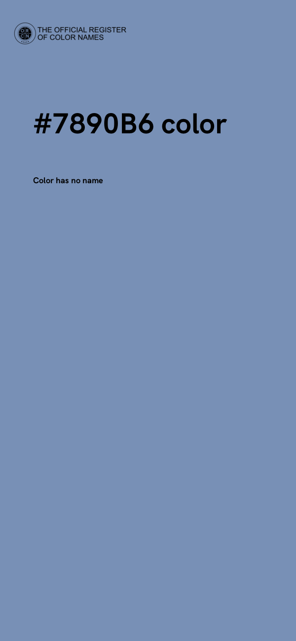 #7890B6 color image