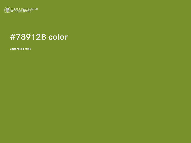#78912B color image