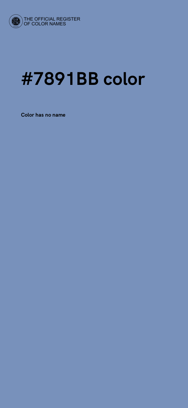 #7891BB color image