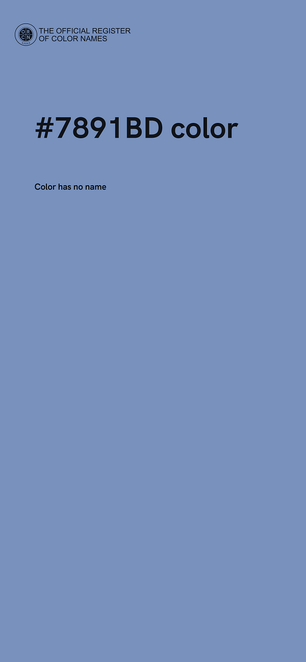 #7891BD color image