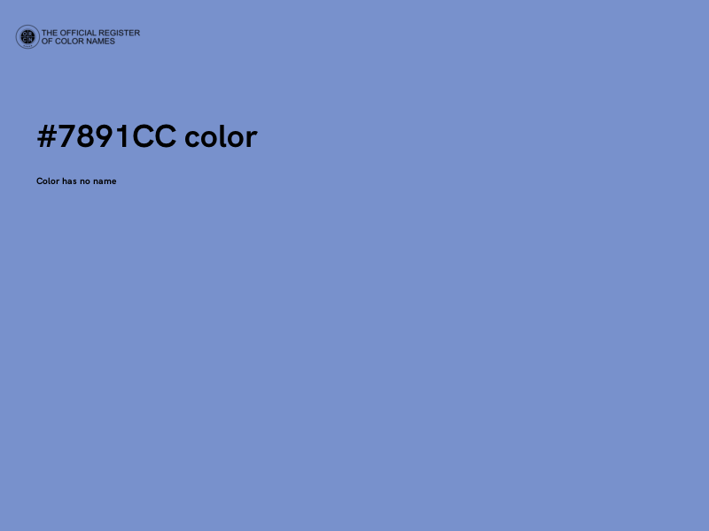 #7891CC color image