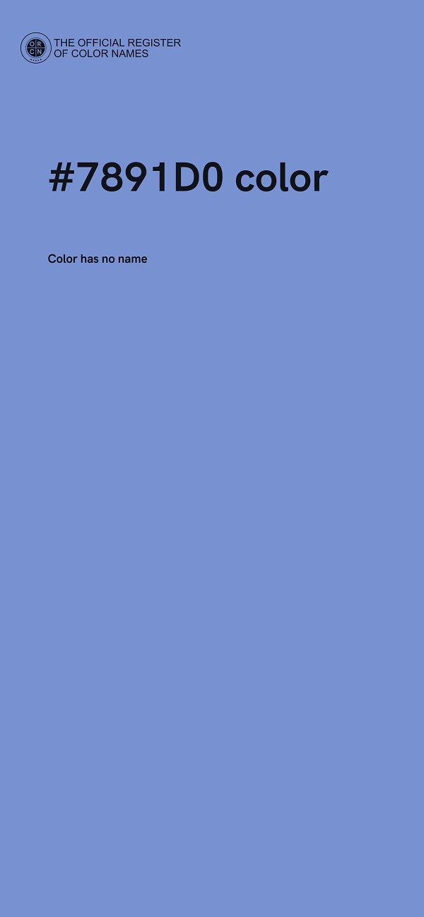 #7891D0 color image