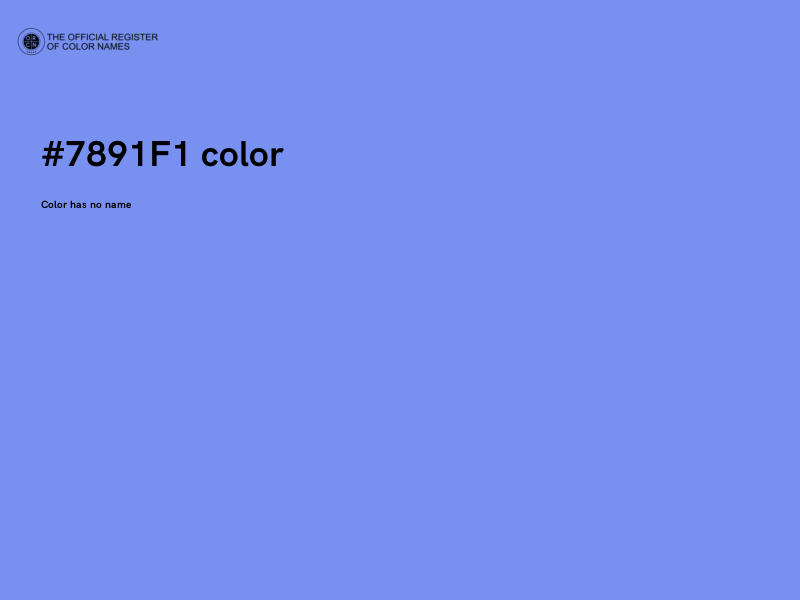 #7891F1 color image