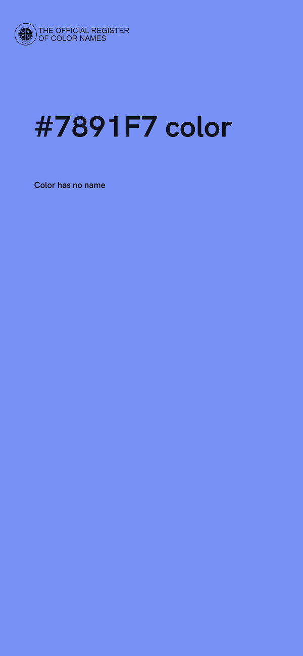 #7891F7 color image