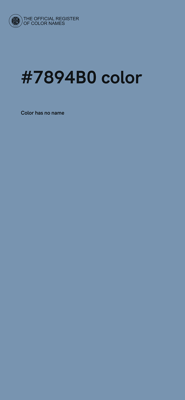#7894B0 color image