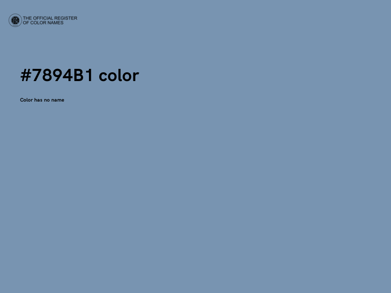 #7894B1 color image