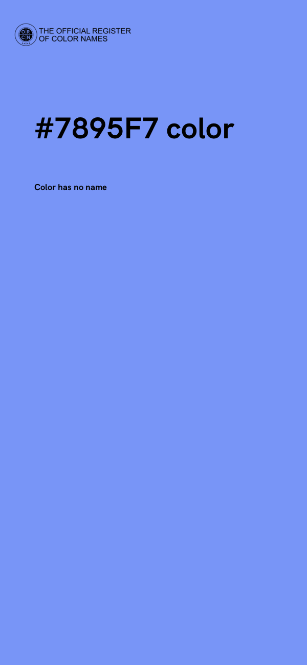 #7895F7 color image