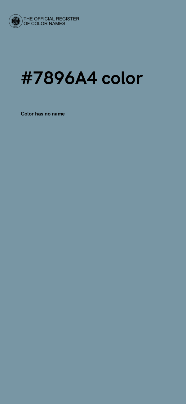 #7896A4 color image