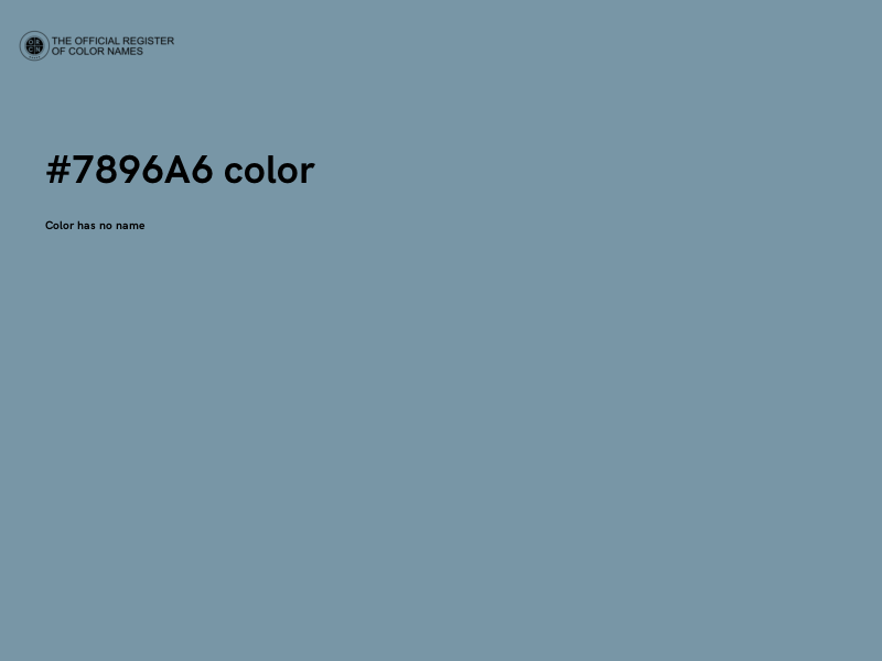 #7896A6 color image